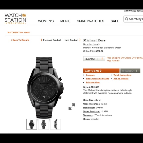 Michael Kors Men’s Watch MK5500 - Picture 4 of 5